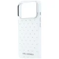 Калъф Karl Lagerfeld IML Rhinestones and Electroplated Logo (KLHCP18X6HCRDKLH) - iPhone 18 Pro Max / iPhone 17 Pro Max - Бял