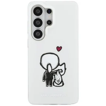 Калъф Karl Lagerfeld IML with K&C Back Logo MagSafe (KLHMS26L6HKCBHH) - Samsung Galaxy S26 Ultra - Бял