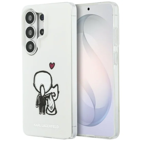Калъф Karl Lagerfeld IML with K&C Back Logo MagSafe (KLHMS26L6HKCBHH) - Samsung Galaxy S26 Ultra - Бял