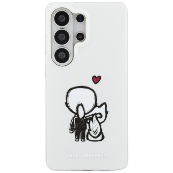 Калъф Karl Lagerfeld IML with K&C Back Logo MagSafe (KLHMS26L6HKCBHH) - Samsung Galaxy S26 Ultra - Бял