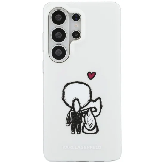Калъф Karl Lagerfeld IML with K&C Back Logo MagSafe (KLHMS26L6HKCBHH) - Samsung Galaxy S26 Ultra - Бял