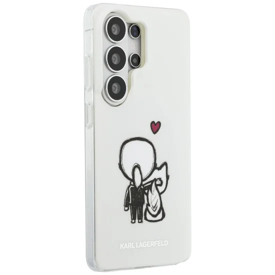 Калъф Karl Lagerfeld IML with K&C Back Logo MagSafe (KLHMS26L6HKCBHH) - Samsung Galaxy S26 Ultra - Бял