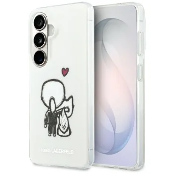 Калъф Karl Lagerfeld IML with K&C Back Logo MagSafe (KLHMS26S6HKCBHH) - Samsung Galaxy S26 - Бял