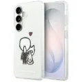 Калъф Karl Lagerfeld IML with K&C Back Logo MagSafe (KLHMS26S6HKCBHH) - Samsung Galaxy S26 - Бял