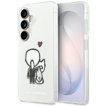 Калъф Karl Lagerfeld IML with K&C Back Logo MagSafe (KLHMS26S6HKCBHH) - Samsung Galaxy S26 - Бял