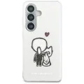 Калъф Karl Lagerfeld IML with K&C Back Logo MagSafe (KLHMS26S6HKCBHH) - Samsung Galaxy S26 - Бял
