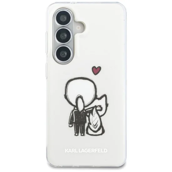 Калъф Karl Lagerfeld IML with K&C Back Logo MagSafe (KLHMS26S6HKCBHH) - Samsung Galaxy S26 - Бял