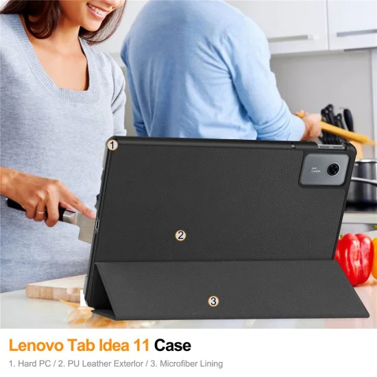 Калъф за Lenovo Idea Tab 11 - Techsuit - FoldPro - Черен