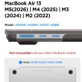 Калъф за MacBook Air 13 (2022 / 2024 / 2025 / 2026) - Airskin - Spigen - Черен (Frost Black)