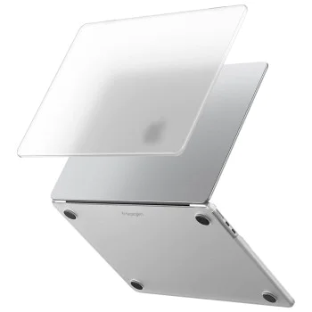 Калъф за MacBook Air 13 (2022 / 2024 / 2025 / 2026) - Airskin - Spigen - Прозрачен (Frost Clear)