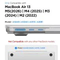 Калъф за MacBook Air 13 (2022 / 2024 / 2025 / 2026) - Airskin - Spigen - Прозрачен (Frost Clear)