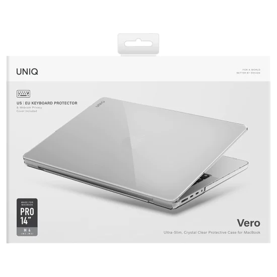 Калъф за MacBook Air 15 (2023 / 2024 / 2025 / 2026) - UNIQ Vero - Прозрачен (Crystal Clear)