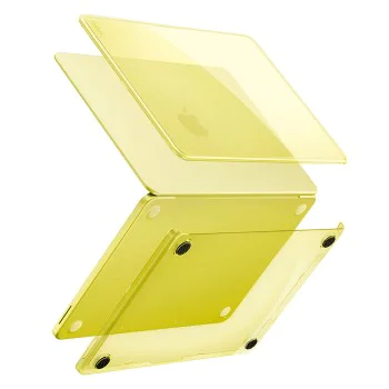 Калъф за MacBook Neo 13 - UNIQ Vero - Жълт (Tinted Citrus)