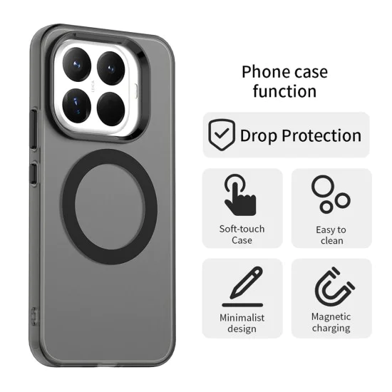 Калъф MagSafe – Xiaomi 15T Pro – Techsuit CandyCase – Черен
