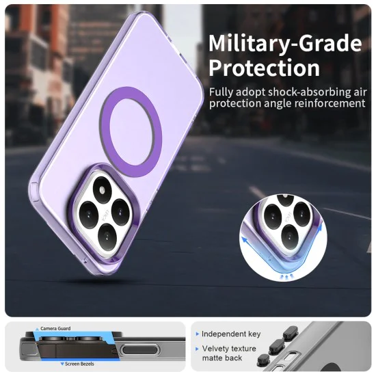 Калъф MagSafe – Xiaomi 15T – Techsuit CandyCase – Лилав