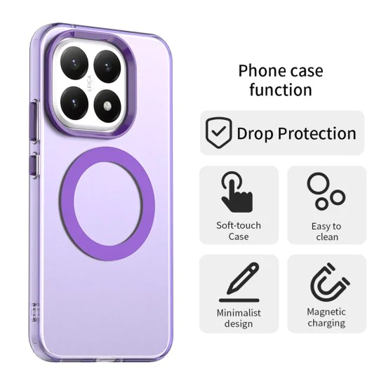 Калъф MagSafe – Xiaomi 15T – Techsuit CandyCase – Лилав