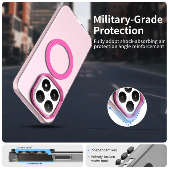 Калъф MagSafe – Xiaomi 15T – Techsuit CandyCase – Розов