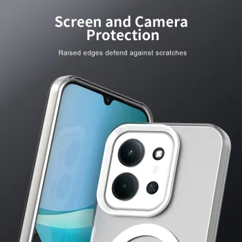 Калъф MagSafe – Xiaomi Redmi 15C 4G / 15C 5G / Poco C85 4G – Techsuit CandyCase – Бял
