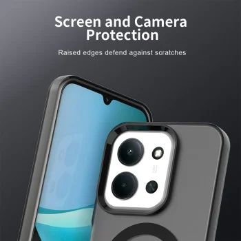 Калъф MagSafe – Xiaomi Redmi 15C 4G / 15C 5G / Poco C85 4G – Techsuit CandyCase – Черен