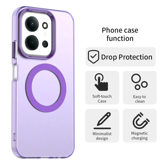 Калъф MagSafe – Xiaomi Redmi 15C 4G / 15C 5G / Poco C85 4G – Techsuit CandyCase – Лилав