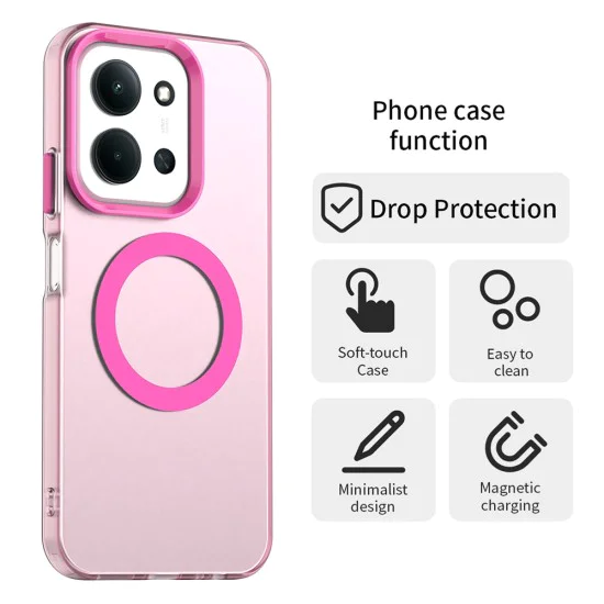 Калъф MagSafe – Xiaomi Redmi 15C 4G / 15C 5G / Poco C85 4G – Techsuit CandyCase – Розов