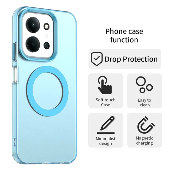 Калъф MagSafe – Xiaomi Redmi 15C 4G / 15C 5G / Poco C85 4G – Techsuit CandyCase – Син