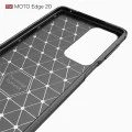 Калъф за Motorola Edge 20 - Carbon Silicone - Черен