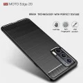 Калъф за Motorola Edge 20 - Carbon Silicone - Черен