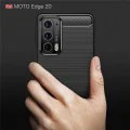 Калъф за Motorola Edge 20 - Carbon Silicone - Черен