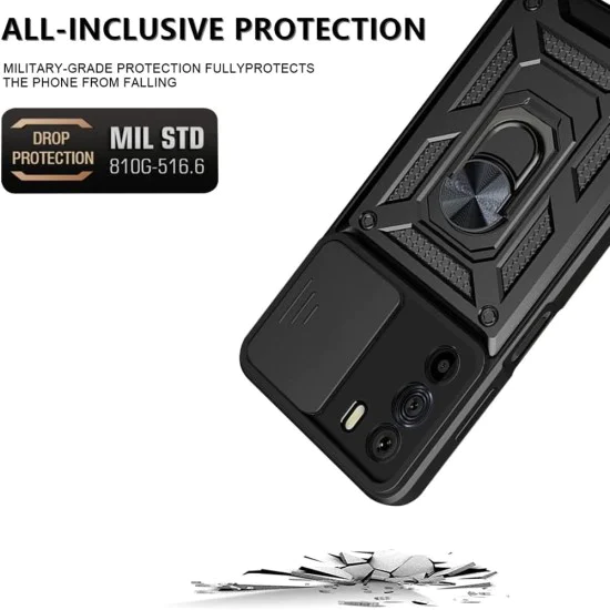 Калъф за Motorola Edge 30 - CamShield Series - черен
