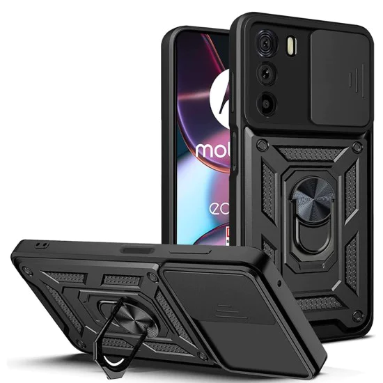 Калъф за Motorola Edge 30 - CamShield Series - черен