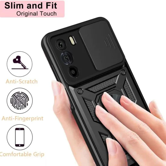 Калъф за Motorola Edge 30 - CamShield Series - черен