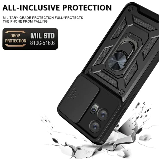 Калъф за Motorola Edge 30 Fusion - CamShield Series - черен