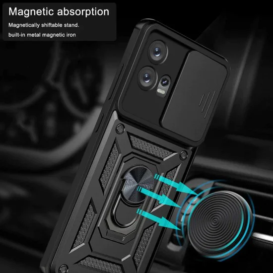 Калъф за Motorola Edge 30 Fusion - CamShield Series - черен