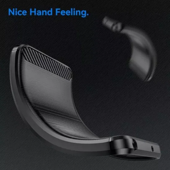 Калъф за Motorola Edge 30 Fusion - Carbon Silicone - Черен