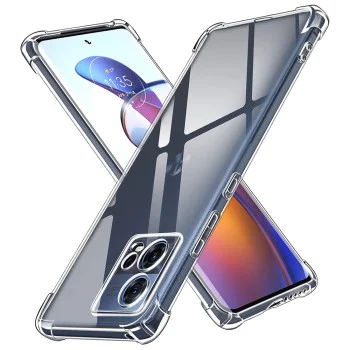 Калъф за Motorola Edge 30 Fusion - Удароустойчив прозрачен силикон - прозрачен