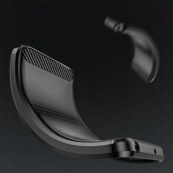 Калъф за Motorola Edge 30 Neo - Carbon Silicone - Черен