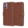 Калъф за Motorola Edge 30 Neo - Кожено Протектор - Кафяв