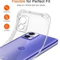 Калъф за Motorola Edge 30 Neo - Удароустойчив прозрачен силикон - прозрачен