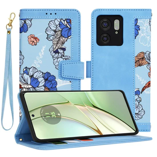 Калъф за Motorola Edge 40 / Edge (2023) - FlipCraft - Vibrant Blue