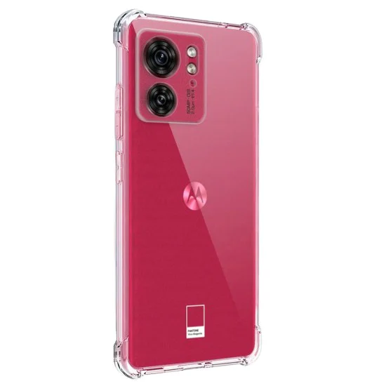 Калъф за Motorola Edge 40 / Edge (2023) - Удароустойчив прозрачен силикон - Прозрачен