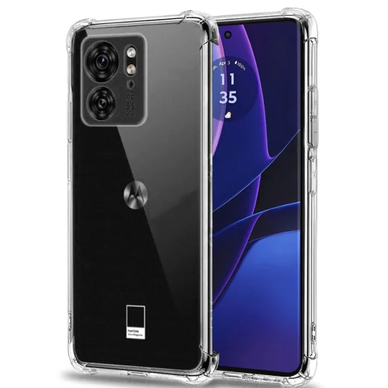 Калъф за Motorola Edge 40 / Edge (2023) - Удароустойчив прозрачен силикон - Прозрачен
