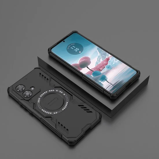 Калъф за Motorola Edge 40 Neo - ArmorMag Case - черен