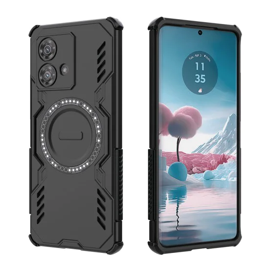 Калъф за Motorola Edge 40 Neo - ArmorMag Case - черен
