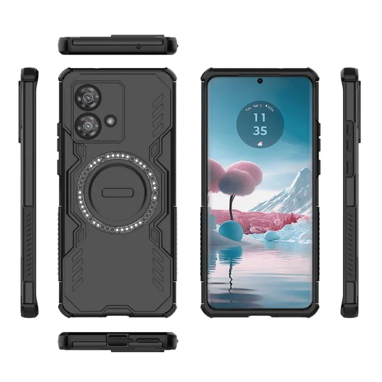 Калъф за Motorola Edge 40 Neo - ArmorMag Case - черен