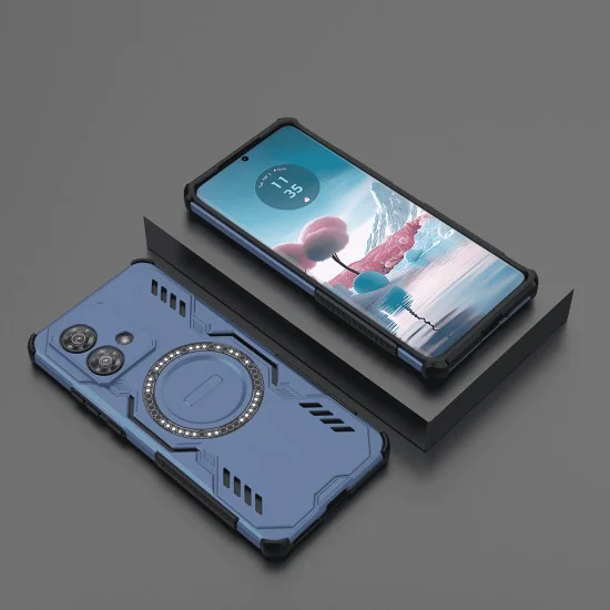 Калъф за Motorola Edge 40 Neo - ArmorMag Case - син