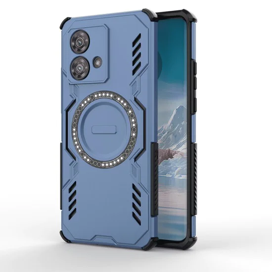 Калъф за Motorola Edge 40 Neo - ArmorMag Case - син