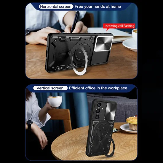 Калъф за Motorola Edge 40 Neo - CamGuard Pro - черен