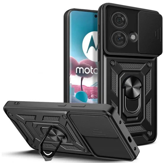 Калъф за Motorola Edge 40 Neo - CamShield Series - черен