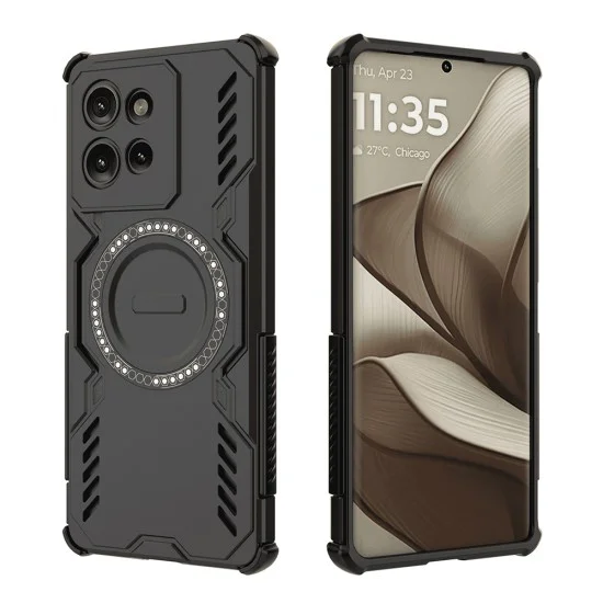Калъф за Motorola Edge 50 - ArmorMag Case - Черен